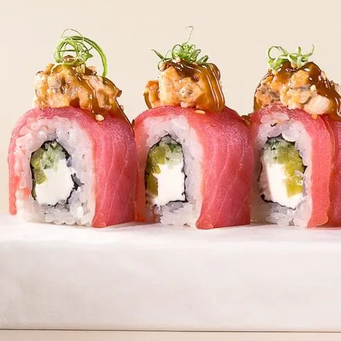 Ролл с тунцом и угрём (5шт)