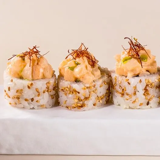 Ролл с морским гребешком и креветкой (5шт)