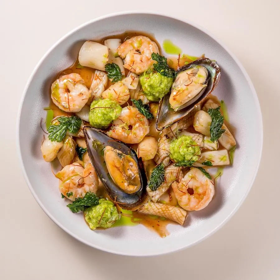 Морепродукты в устричном соусе